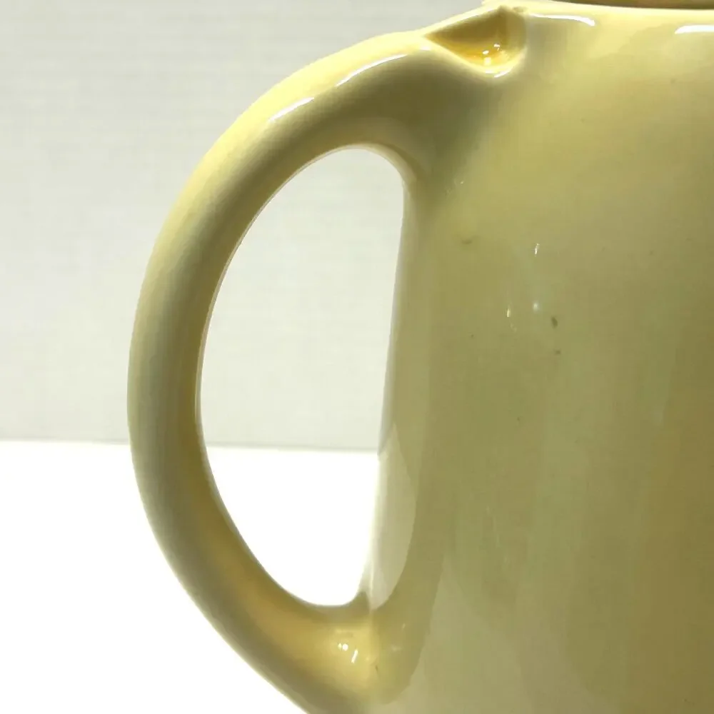 Vintage Hall Art Deco Yellow Ceramic Refrigerator‎ Pitcher - Picture 8 of 10